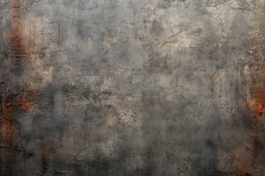 Gündüz vakti paslı metal yaprak dokusunun işlenmiş kolajı. Pankart, arkaplan veya 3B haritalama için doku