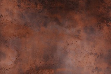 Paslı metal masa yüzey dokusunun işlenmiş kolajı. Pankart, arkaplan veya 3B haritalama için doku