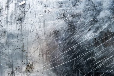 Silver 'ın fotoğrafı eski metal levhayı tırmalamış. Arkaplan veya haritalama için arkaplan dokusu