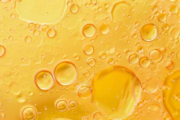 Photo of Natural resource sunflower oil substance texture close up. Food photo for backdrops or recipes