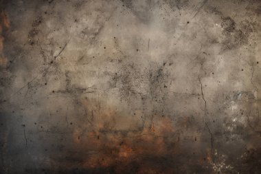 Gündüz vakti paslı metal yaprak dokusunun işlenmiş kolajı. Pankart, arkaplan veya 3B haritalama için doku