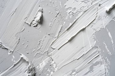 Düz yüzeydeki birçok akrilik yağlı boya lekelerinin fotoğrafı. Arkaplan veya haritalama için arkaplan dokusu