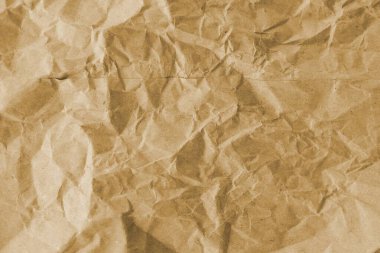Kahverengi buruşmuş geri dönüşümlü kağıt doku arka planı. Kahverengi buruşmuş geri dönüşümlü karton yaprağın Kraft Kağıt dokusu arka planı