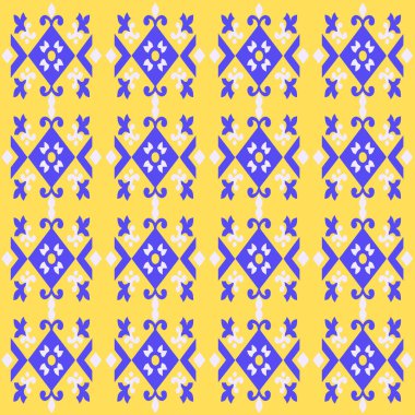 Kusursuz geometrik desen. Geleneksel halk tarzı eşkenar dörtgen. tekstil.