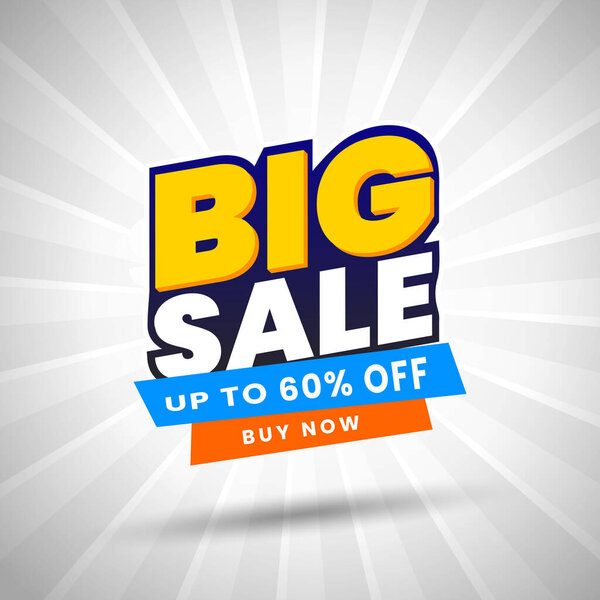 Elegant Modern big sale banner design for generating huge sale