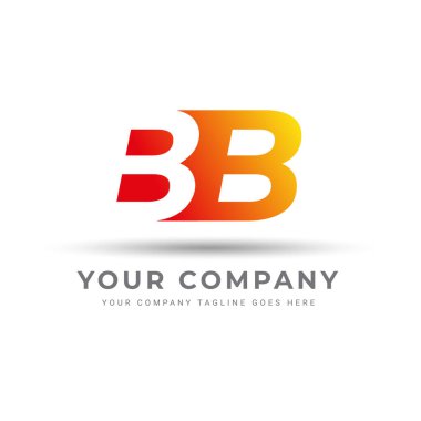 Bir iş ya da şirkette B logosu. B harfli tasarım, ikon, işaret ve abstrakt.