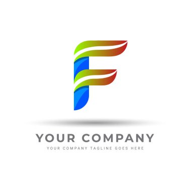 renkli logo harfi s tasarım vektör şablonu