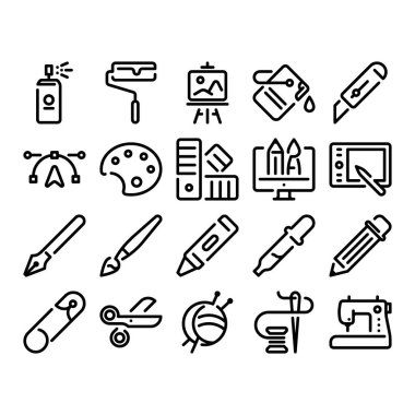 Sanat ve Zanaat Araçları Koleksiyonu Simgeleri