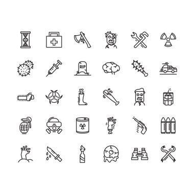 Zombi Kıyameti Hayatta Kalma Simgeleri