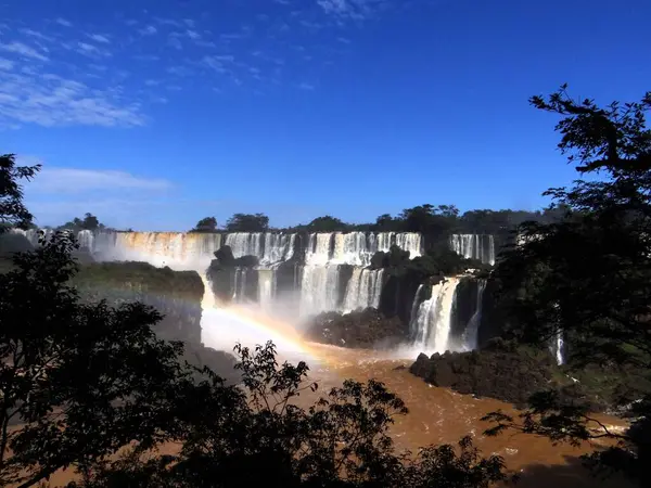İguazu Şelalesinin bir portresi.