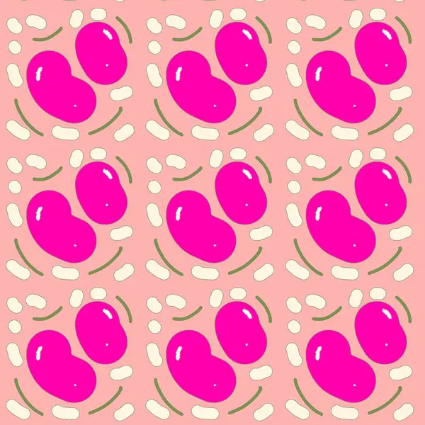 Hayat dolu süper şık bir hücre deseni. Parlak pembe ve serin bir deseni var. Atkılar, arka planlar veya moda ürünleri için uygun.