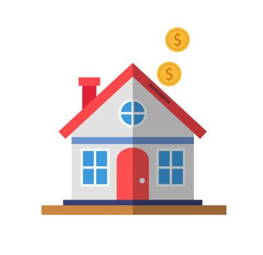 Ev için tasarruf. Gayrimenkul yatırımları. Evin tepesinde bozuk paralar. İş teması için uygun. Emlak yatırımı