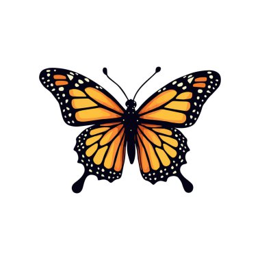 Şirin kelebek çizgi film çizimi