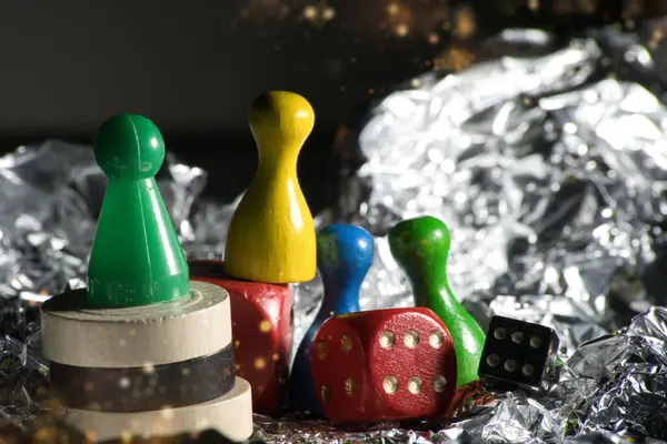 yakın - mavi renkli parçaların görünümü