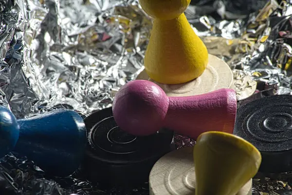 yakın - renkli parçaların görünümü 