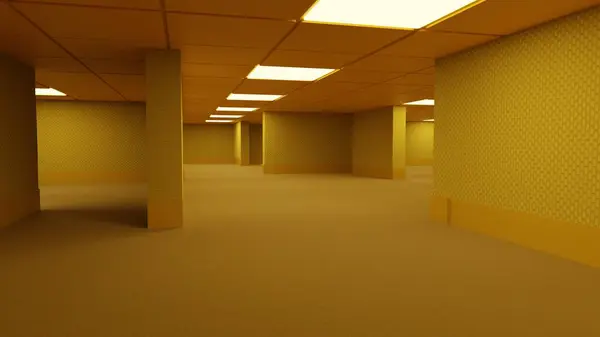 Arka odalar boş. Koridorlar soyut koridorlar. Halı duvarlar.