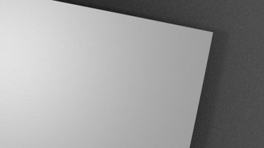 Kağıt Parçası 3D Markalaştırma Kimlik HD Resim Şablonu Boş Etiket Kağıdı