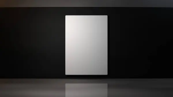 Poster Tasarımı 3D Markalaştırma Kimliği HD Resim Şablonu Boş Etiket