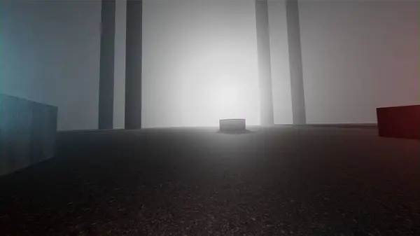 Arka odalar boş. Koridorlar soyut koridorlar. Halı duvarlar.