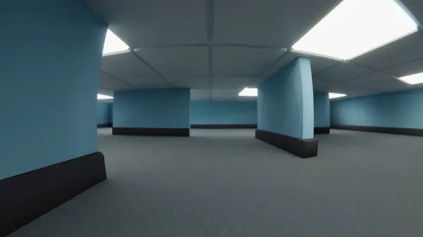 Arka odalar boş. Koridorlar soyut koridorlar. Halı duvarlar.