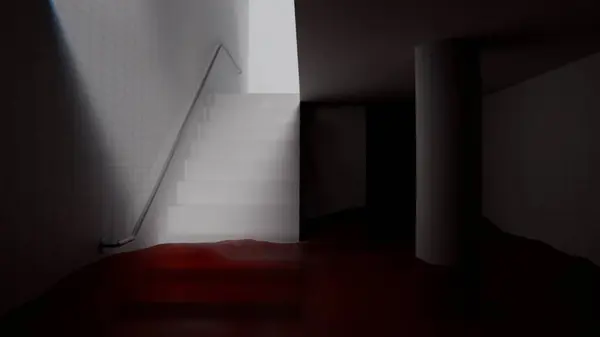 Arka odalar boş. Koridorlar soyut koridorlar. Halı duvarlar.