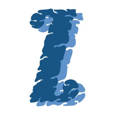 Art Stone Başlangıç Yazı Tipi Büyük Harf Z vektör tasarımı çizimi