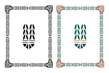 Klasik kaligrafik retro vignette kaydırma çerçeveleri dekoratif tasarım elementleri siyah ve renk izole vektör çizimi