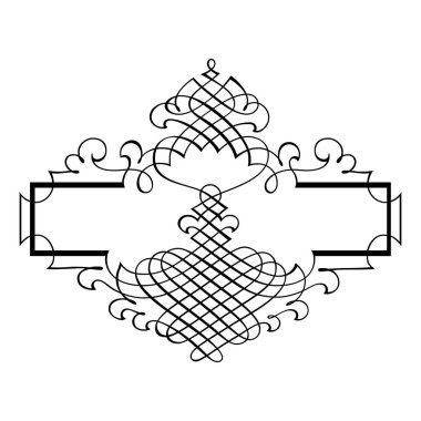 Kaliteli dövülmüş klasik kaligrafik retro vignette parşömen çerçeveleri süslemeli tasarım elementleri siyah izole vektör çizimi