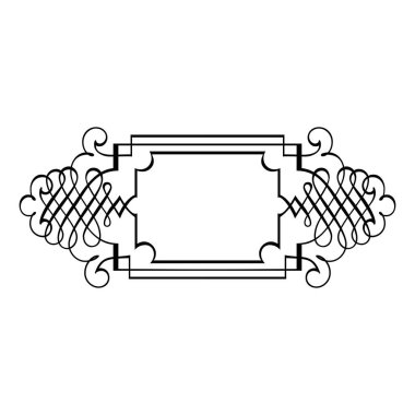 Kaliteli dövülmüş klasik kaligrafik retro vignette parşömen çerçeveleri süslemeli tasarım elementleri siyah izole vektör çizimi