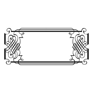 Kaliteli dövülmüş klasik kaligrafik retro vignette parşömen çerçeveleri süslemeli tasarım elementleri siyah izole vektör çizimi