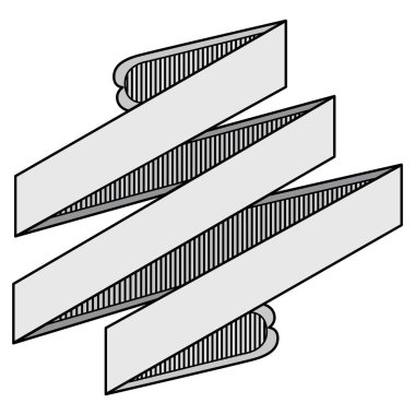 El çizilmiş vintage el yazması kurdeleler renkli set izole vektör illüstrasyon