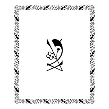 Beyaz arkaplan izole edilmiş vektör illüstrasyonuna ayarlanmış klasik gerçekçi siyah ve renk çerçeveleri