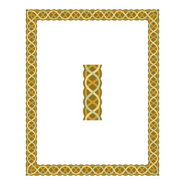 Beyaz arkaplan izole edilmiş vektör illüstrasyonuna ayarlanmış klasik gerçekçi siyah ve renk çerçeveleri