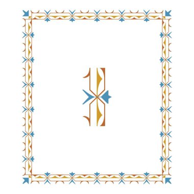 Klasik kaligrafik kaligrafik retro vignette parşömen şeritleri çerçeve dekoratif tasarım elementleri siyah ve renk izole edilmiş vektör