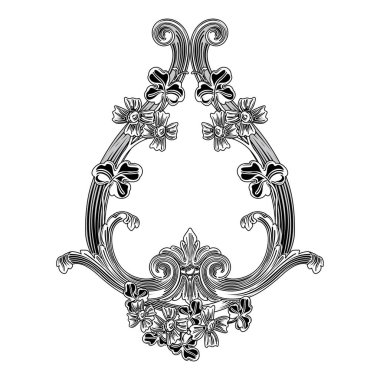 Şenlik kırmızı kurdeleler ve farklı şekil vektör illüstrasyonunun yapraklarıyla izole edilmiş kurdele çelengi.