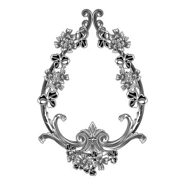 Şenlik kırmızı kurdeleler ve farklı şekil vektör illüstrasyonunun yapraklarıyla izole edilmiş kurdele çelengi.