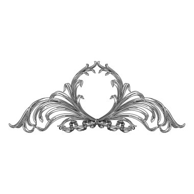 Klasik kaligrafik kaligrafik retro vignette parşömen şeritleri çerçeve dekoratif tasarım elementleri siyah ve renk izole edilmiş vektör