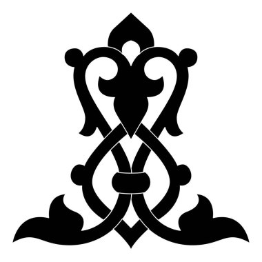 Klasik kaligrafi çiçekli vignette kaydırma köşeleri süslemeli tasarım elementleri siyah ve renk izole edilmiş vektör