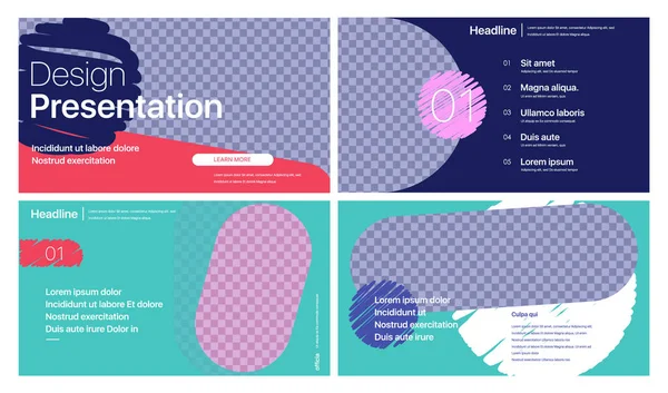 Δημιουργική Παρουσίαση Πρότυπα Στοιχεία Ένα Μωβ Φόντο Διανυσματικά Infographics Χρήση — Διανυσματικό Αρχείο