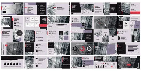 Πρότυπα Παρουσίασης Στοιχεία Για Infographics Λευκό Φόντο Χρήση Παρουσίαση Φυλλάδιο — Διανυσματικό Αρχείο
