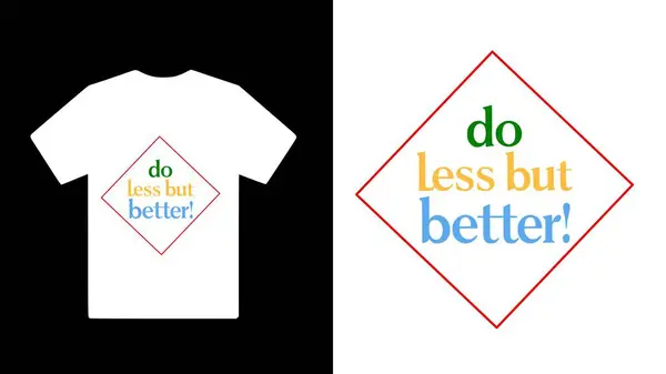 Motivasyonel tipografi tişörtü tasarımı.