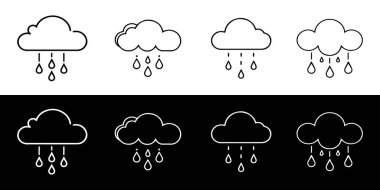 Vektör bulut Icon set