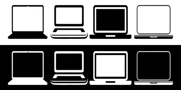 dizüstü bilgisayar simgesi belirlenmiş vektör Web