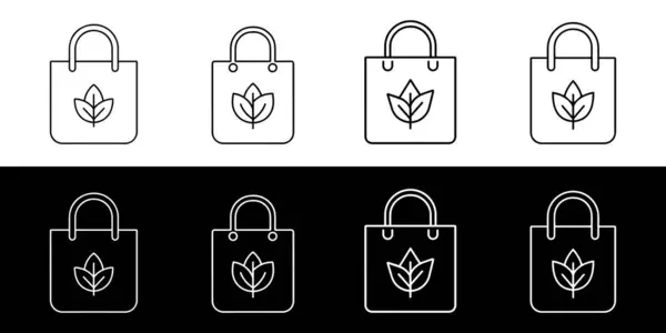 çevre dostu çanta simgesi belirleme vektörü