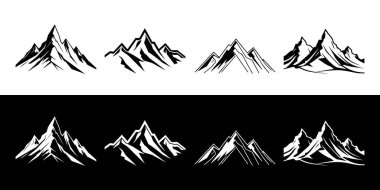 Dağ simgesi kümesi vektörü