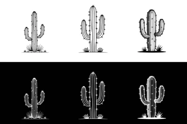 kaktüs simgesi kümesi vektörü