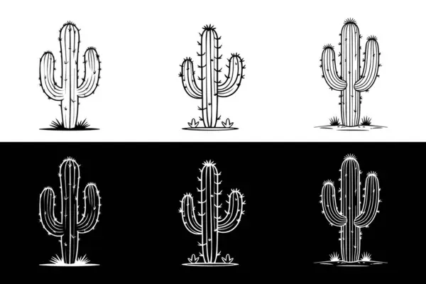 kaktüs simgesi kümesi vektörü