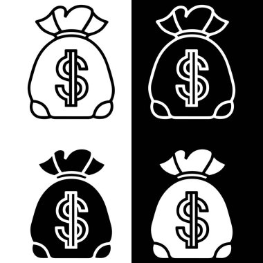para çantası simgeleri vektörü