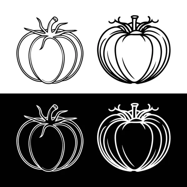 domates ikonu vektör kümesi