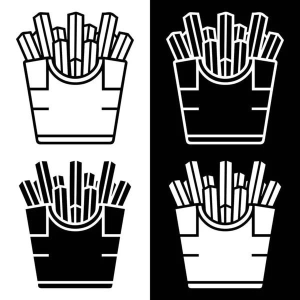 Patates kızartması vektörü.